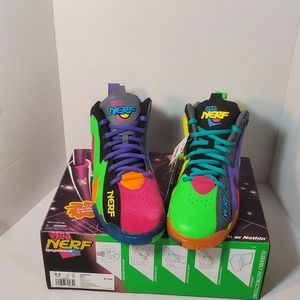 Reebok Kamikaze II Hi Top Basketball Nerf Black Neon Shoes GY8070 Men